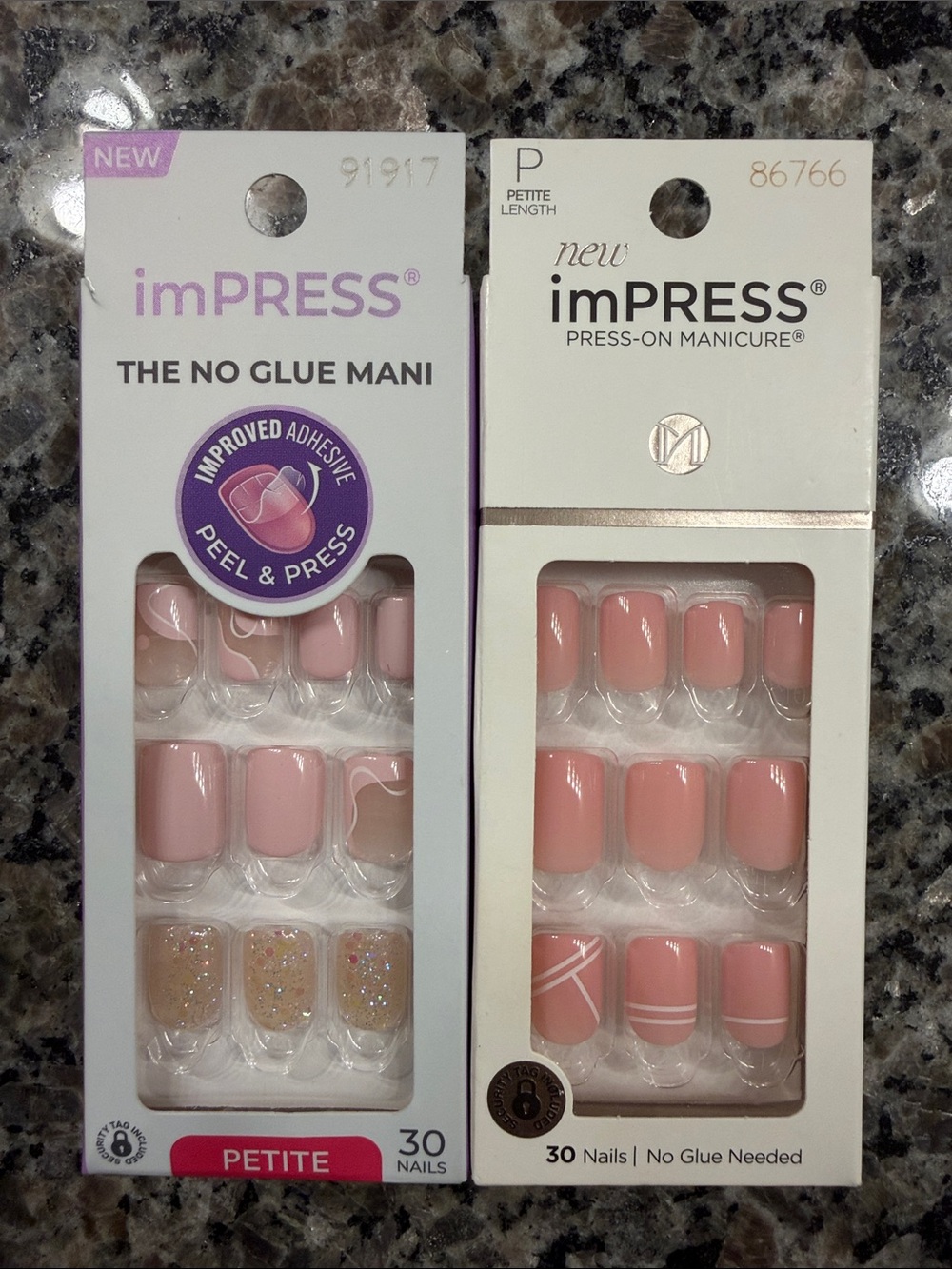 Kiss imPress Press On Manicure Petite Length. This Feeling and Timeless Day.